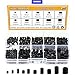 Sutemribor M3/4/5/6/8 Internal Hex Drive Cup-Point Set Screws Assortment Kit 10 Sizes, 360PCS