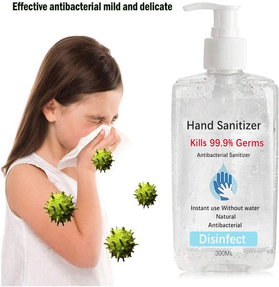 300ML Disposable Hand Cleaning Soap Hand Cleaner Long-Lasting Speed Dry Hand Lotion, Large Capacity Non-Irritant Dvanced Moisturizing Hand Soap Soothing Gel