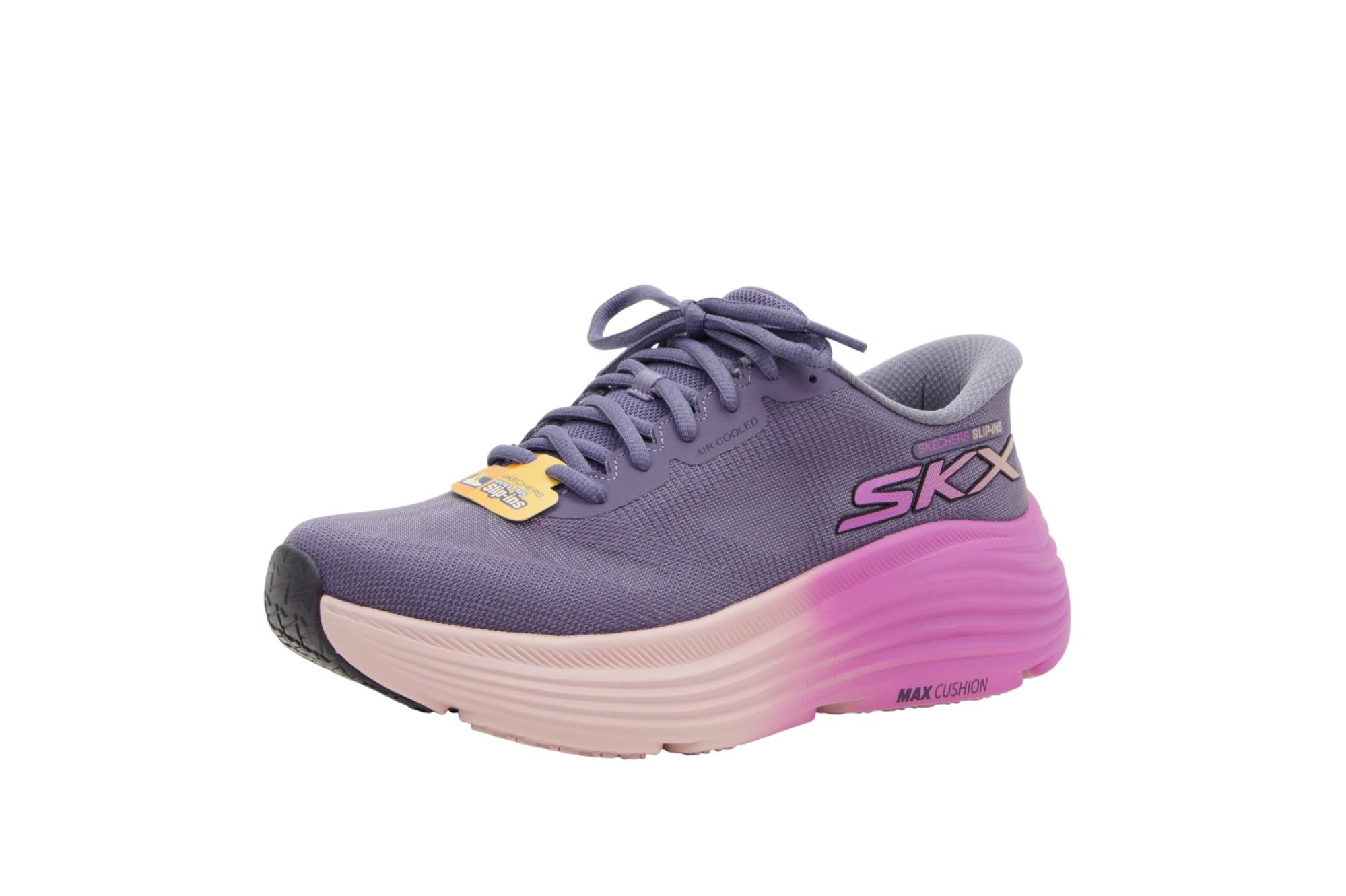 Skechers Women's Max Cushioning Endeavour Hallandale Hands Free Slip-Ins Sneaker, Purple, 8.5 Image