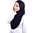 MuLanLegend Handmade | Muberra Pleated Instant Hijab | One Piece Easy Slip On Practical and Comfortable(L Size)