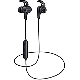 AUKEY Wireless Bluetooth Headphones, Sports Earbuds with HiFi Sound, Nano Coating Waterproof, 8 Hour Battery Life, Built-in Noise Cancelling Mic, Secure Fit Earphones for Workout, Gym and Running