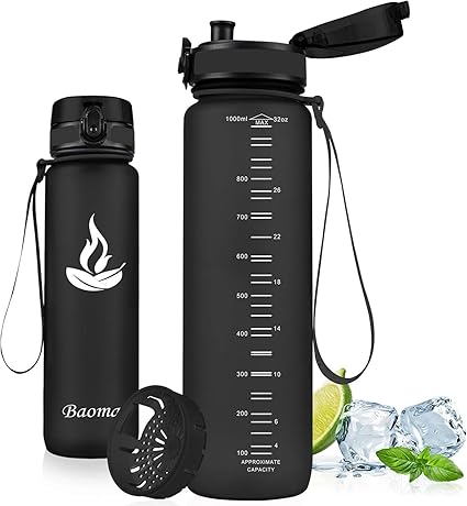 Baomay Trinkflasche Sport Mit Sieb Bpa Frei Auslaufsichere Wasserflasche Kunststoff Sportflasche Fahrrad Fur Kinder Schule Outdoor Camping Fitness Yoga Gym Wasser Flasche Aus Tritan Amazon De Sport Freizeit