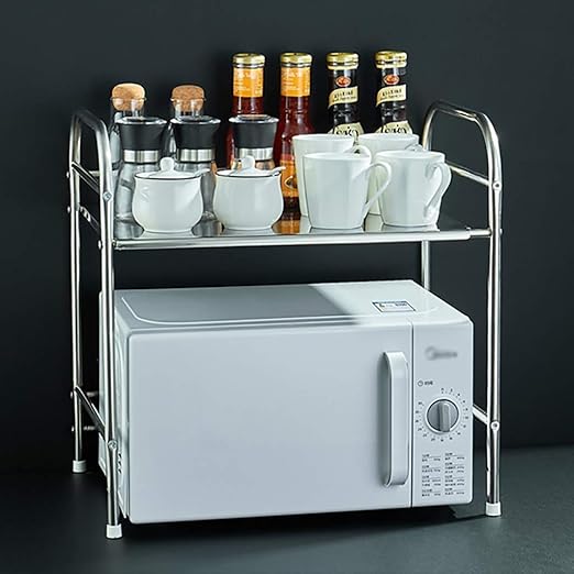 Zhou Estante de Acero Inoxidable Horno de microondas de una Sola ...