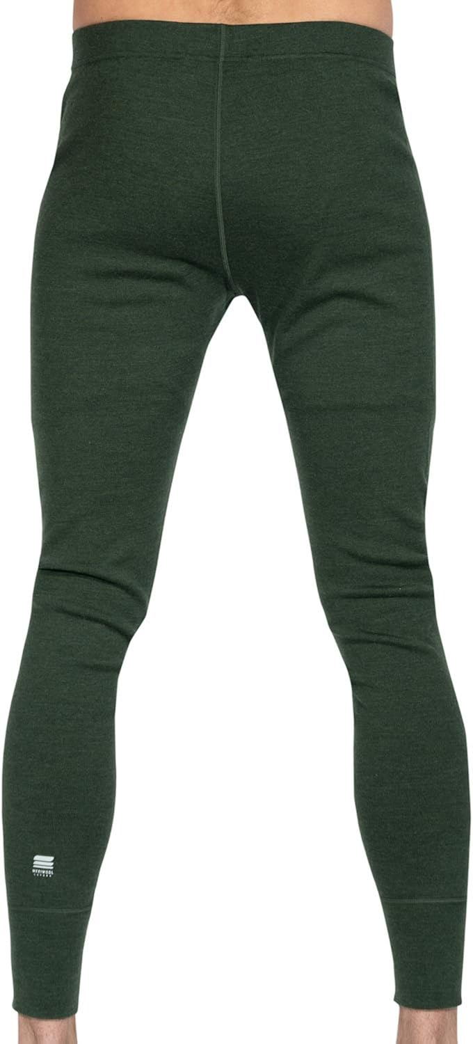 MERIWOOL Mens Base Layer 100% Merino Wool Heavyweight 400g Thermal Pants: Clothing
