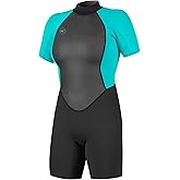 O'Neill Women's Reactor Back Zip Short Sleeve Spring Wetsuit, Lightweight Warmth Flexibility for All Water Activities