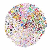 Kids Stickers (1200+ count) Bezgar 3D Puffy Stickers for Children✮ Kids✮ Scrapbooking, 20 Different Sheets, Including Animals, Cars, Trucks, Airplane, Ship, Letters, Numbers, Pets and Tons More!
