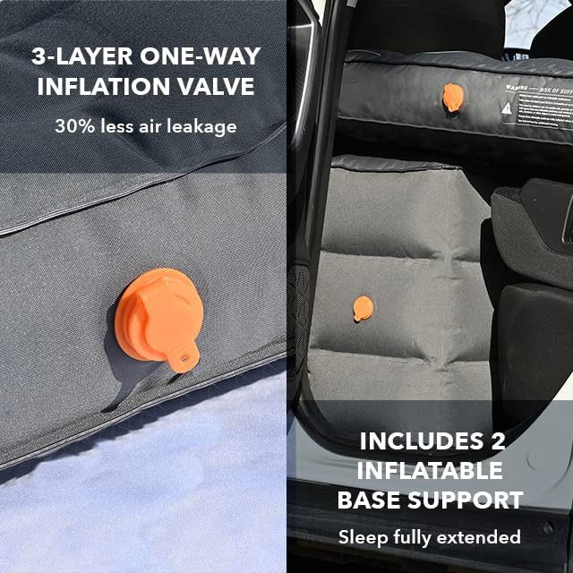 D-Hive Shortened Length - Unbeatable Durability SUV Air Mattress for Car Camping, Durable Extra Thick 300D Oxford Fabric, Quick Easy Set-Up w/Electric Pump, 180 cm