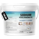 10LBs Sodium Percarbonate &ndash; Oxygen Bleach Powder &amp; Laundry Booster | Multi-Purpose Cleaner for Stain Removal Whitening Deodorizing &ndash; Chlorine-Free