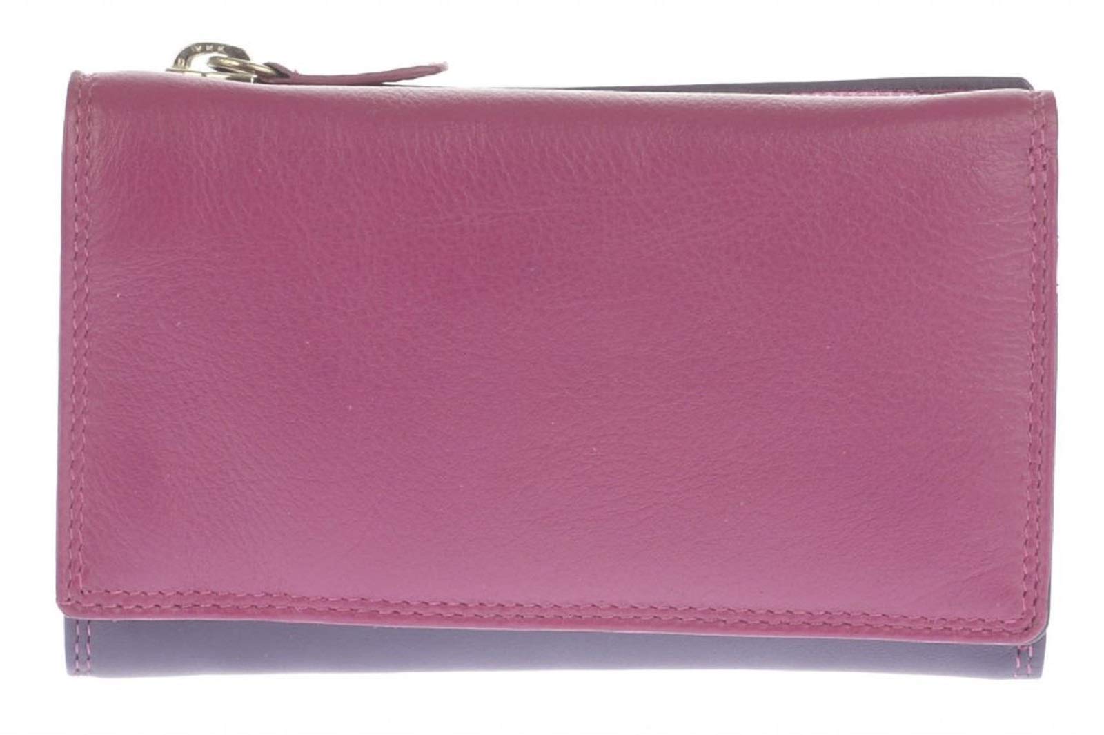 Golunski Leather Ladies Coin & Card Purse/Wallet Graffiti Range - China Rose