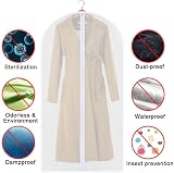 URMI Garment Bags 60x160 cm 6-Pack Breathable Long Dress Cover Clear Zippered view 4