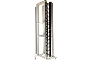 RAISING ELECTRONICS one Piece 42 U Vertical Plastic Cable Manager for Servers Racks Cabinets