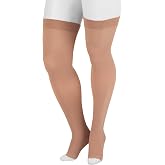 Juzo Dynamic 3511 Thigh-High Compression 20-30 mmHg Open Toe, Short | Silicone border, medical compression stockings, men and women, high comfort, durable, excellent containment for swelling