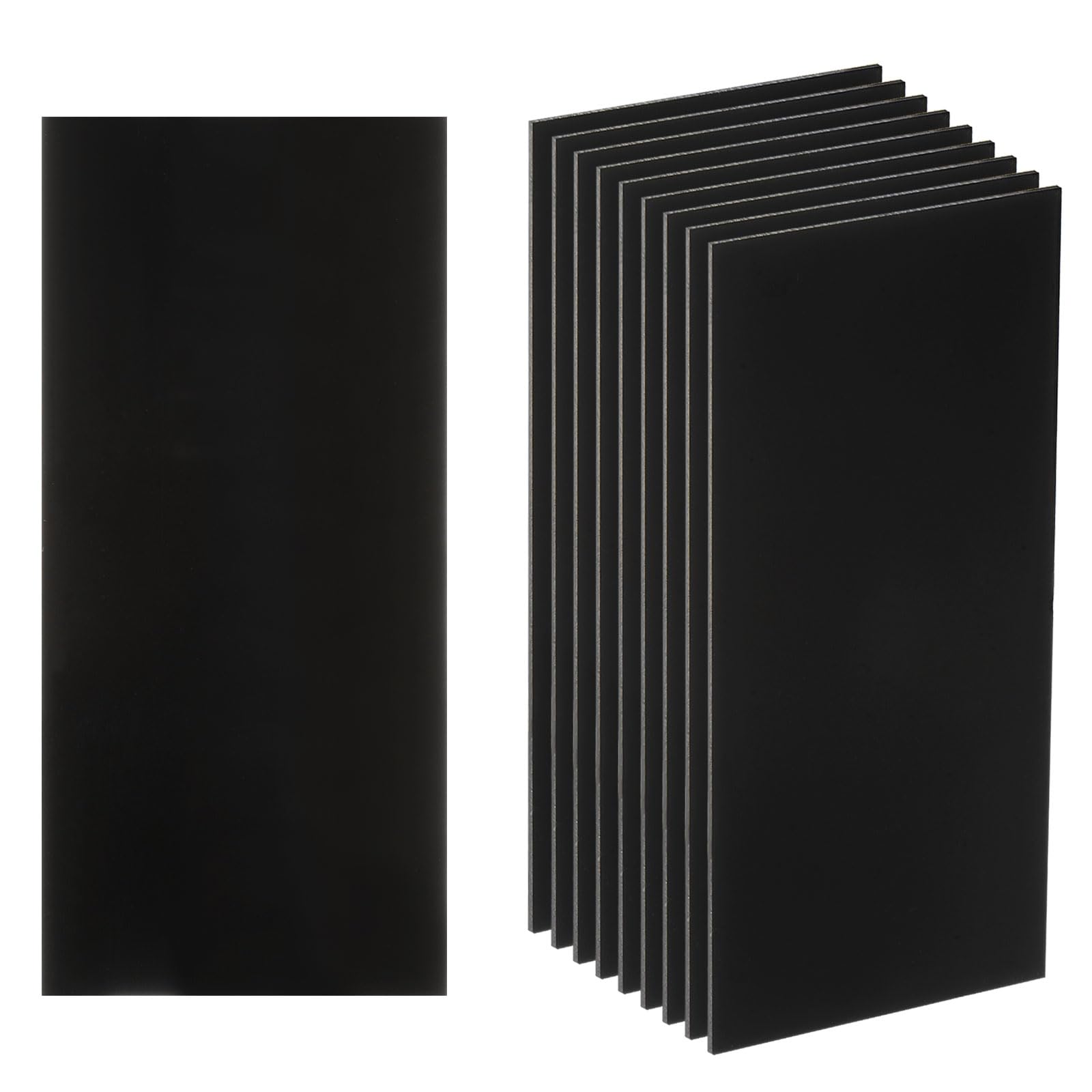 Photo 1 of HARFINGTON 10pcs Welding Lens 2" x 4.25" Shade 7 Replacement Welding Lenses Hardened Plastic Black Darkening Filter Plates for Welding Helmet, Black