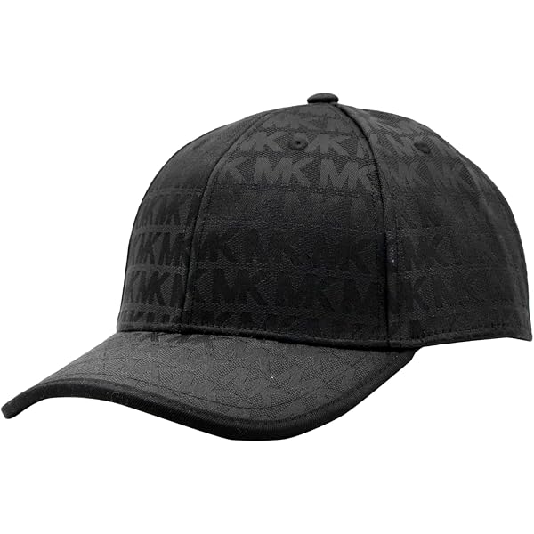 Michael Kors MK Logo Signature Hat White MK Gray Logo Print  display picture 3