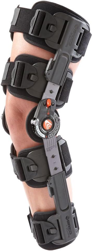 Breg Hinged Knee Brace Wrap-Around Style - Compression Support For Mild Instability, Size Small