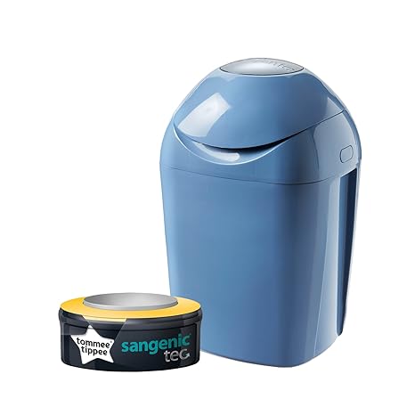 Tommee Tippee Sangenic Tec Nappy Disposal Tub - Raindrop Blue