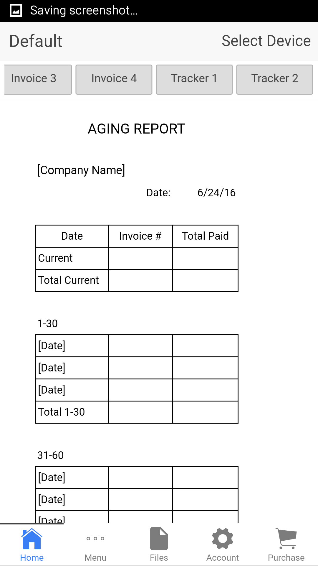 Retail Invoice