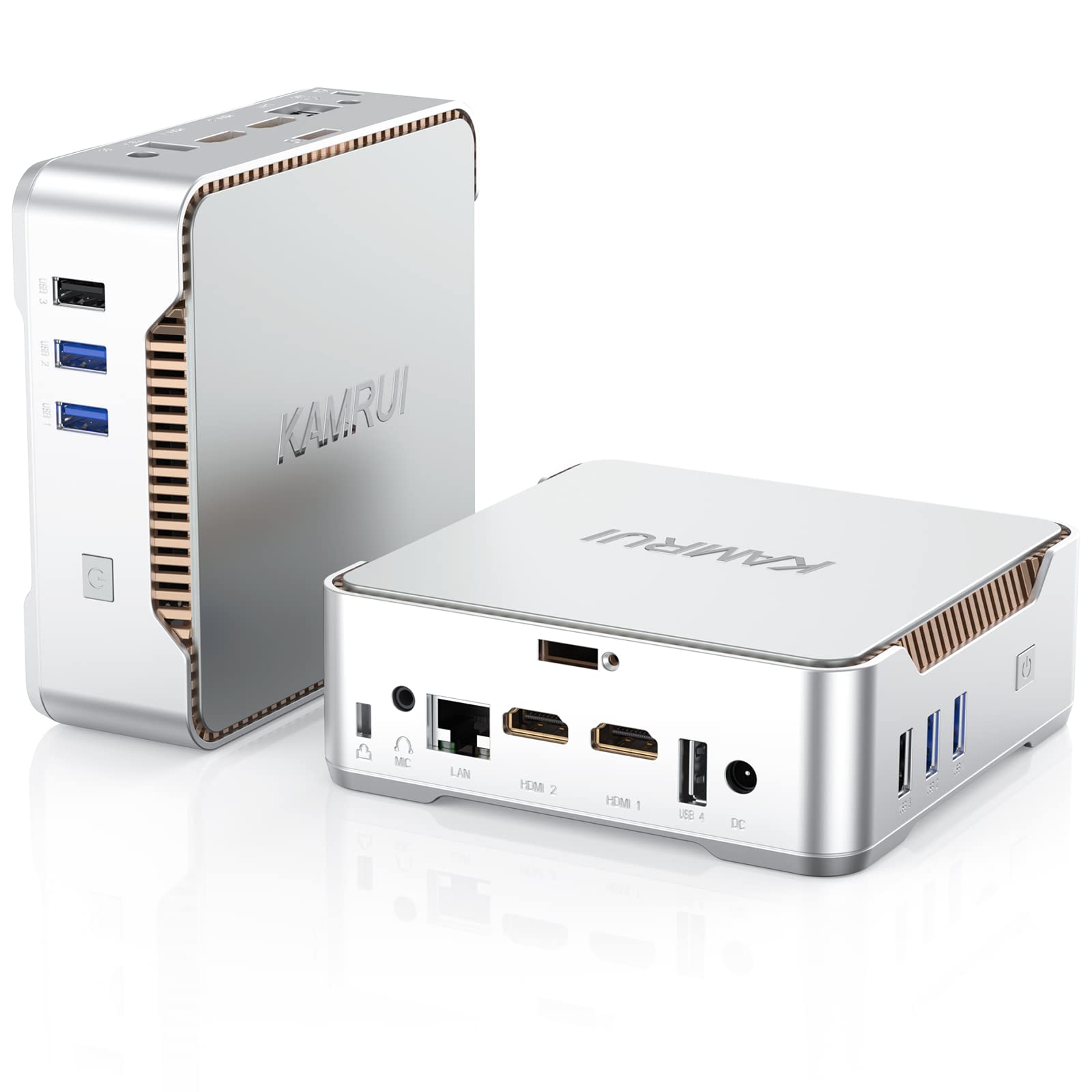 KAMRUI GK3 Pro Mini PC 16GB RAM 512GB M.2 SSD, 11th Gen N5105 (up to 2.9GHz) Mini PC, OS, 2.5-inch SSD, Gigabit Ethernet, 4K UHD, WiFi, BT, VESA/Home/Business Mini Desktop Computer