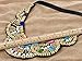 ALILANG Women's Multicolored Beaded Tribal Halloween Costume Ethnic Bib Jewelry Collar Necklace