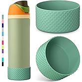 Allwith 2PCS Diamond Silicone Boot for Owala Water Bottle, Anti-Slip Protective Sleeve for Owala Twist,FreeSip and Flip Stainless Steel Water Bottle, BPA-Free, Dishwasher Safe, Accessories