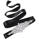 INDKOPVA Bridal Belt, Rhinestone Bridal Wedding Belt Sash for Wedding Dress Bridesmaid Gown