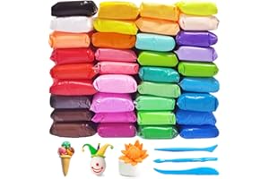 36 Colors Air Dry Clay,Magic Modeling Clay with Tools,Ultra Light DIY Modeling Clay for Kids,Children,DIY Crafts,Creative Art