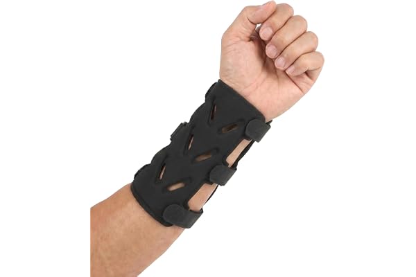 Archery Arm Guard, 23cm/9in Adjustable Elastic Straps Bow Armguard Non-Slip Ergonomic Design Breathable Archery Accessories f