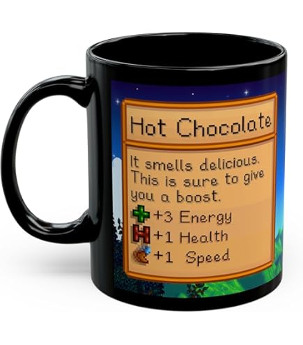 Mug Stardew Valley Coffee Stats, Cadeau Pour Joueur Vidéo