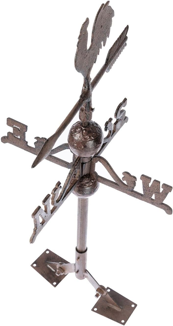 Girouette En Fonte Coq Homescapes Decoration D Exterieur Girouettes