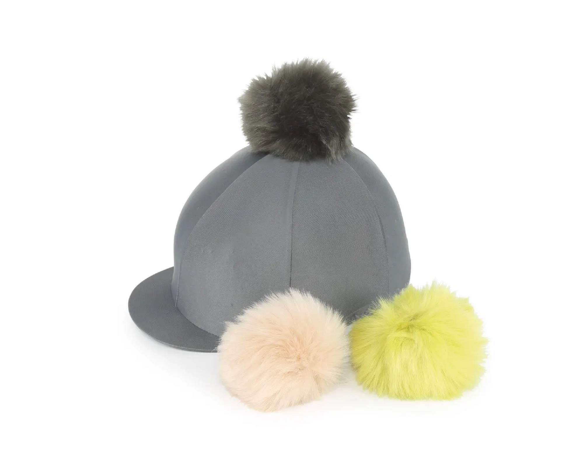 Shires Switch It Pom Pom Skull Hat Cover in Charcoal onesize