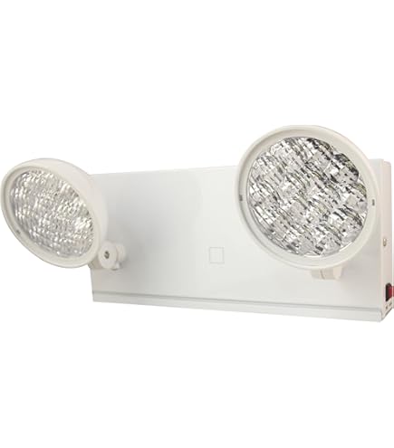 Mua TANLUX LED Emergency Lights With Battery Backup, Two Head Adjustable Commercial Emergency Lights Ul Listed Ac 120277v Hardwired Emergency Exit Light Fixtures For Business 1 Packwhite B0bb7gwxtr - View #11