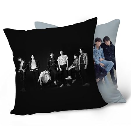 Yovvin BTS Kissenhülle | KPOP Bangtan Jungen LOVE YOURSELF: Tear Kissenbezüge mit Doppelseitig Verschiedene Muster für Auto S