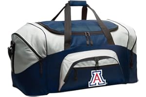 BROAD BAY University of Arizona Duffel Bag - Large UA Wildcats Suitcase or Gym Bag for Men Ladies Him or Her (Navy)