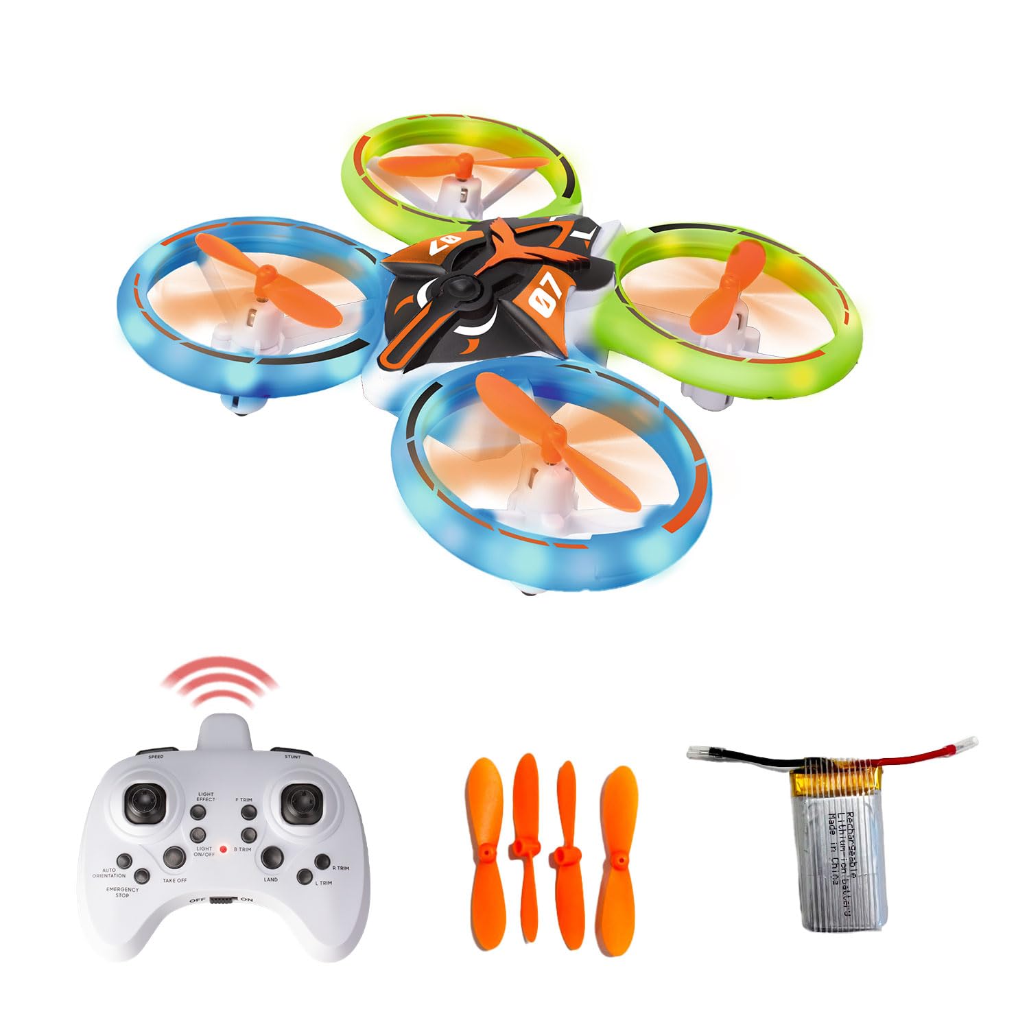 Xtrem Raiders - Neon Evo Drone | Drones For Kids | Mini Drone For Kids | Drones With Camera For Adults | Flying Spinner Mini Dron | Neon Dron For Kids Aged 14+