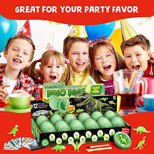 Nachtleuchtender Dinosaurier Ausgrabungsset für Kinder Dino Ei Toy Ausgraben Dino Spielzeug Archäologie Set ab 6 Jahren – Bild 3