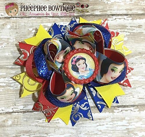 Snow White Hair Bow, Disney Inspired Hair Bow, Headband, Infant Headband, Baby Headband, Newborn headband, Disney Princess Bow, Handmade Hair Bows