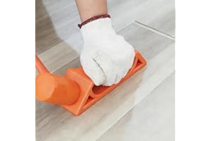 Floor Gap Fixer Tool for Laminate, Vinyl & Hardwood – Heavy-Duty Nylon Plank Puller with Washable Adhesive Pad, Reusable Floo
