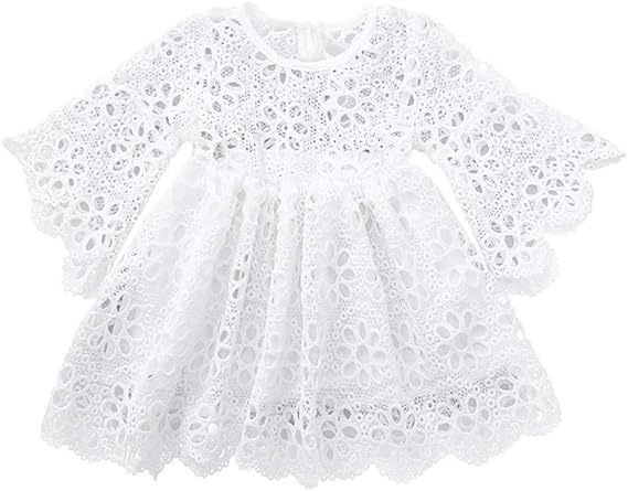 Amazon ベビ ドレス 白 可愛い ワンピース 子供 総レース 発表会 ドレス キッズ プリンセス 子供服 女の子 ジャンパースカート オシャレ キッズワンピース 結婚式 フォマール ベビ 服 ガールズドレス 無地 赤ちゃん服 卒園式 プレゼント スカート 通販