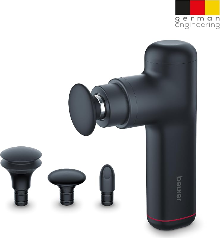 MG 79 Massage Gun Sensitive, kompakte Massagepistole mit 3 Aufsätzen, sanfte Triggerpunktmassage für empfindliche Körperbereiche, handliches Muskelmassagegerät mit 3 Intensitätsstufen