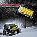 2 PCS 7 Inch Yellow Led Light Bars 96 PCS Led 13824LM Quad Row Waterproof Spot Led Pod Fog Driving Light on Rainy Snowy Day for Truck Off Road Jeep SUV Front Bumper UTV ATV