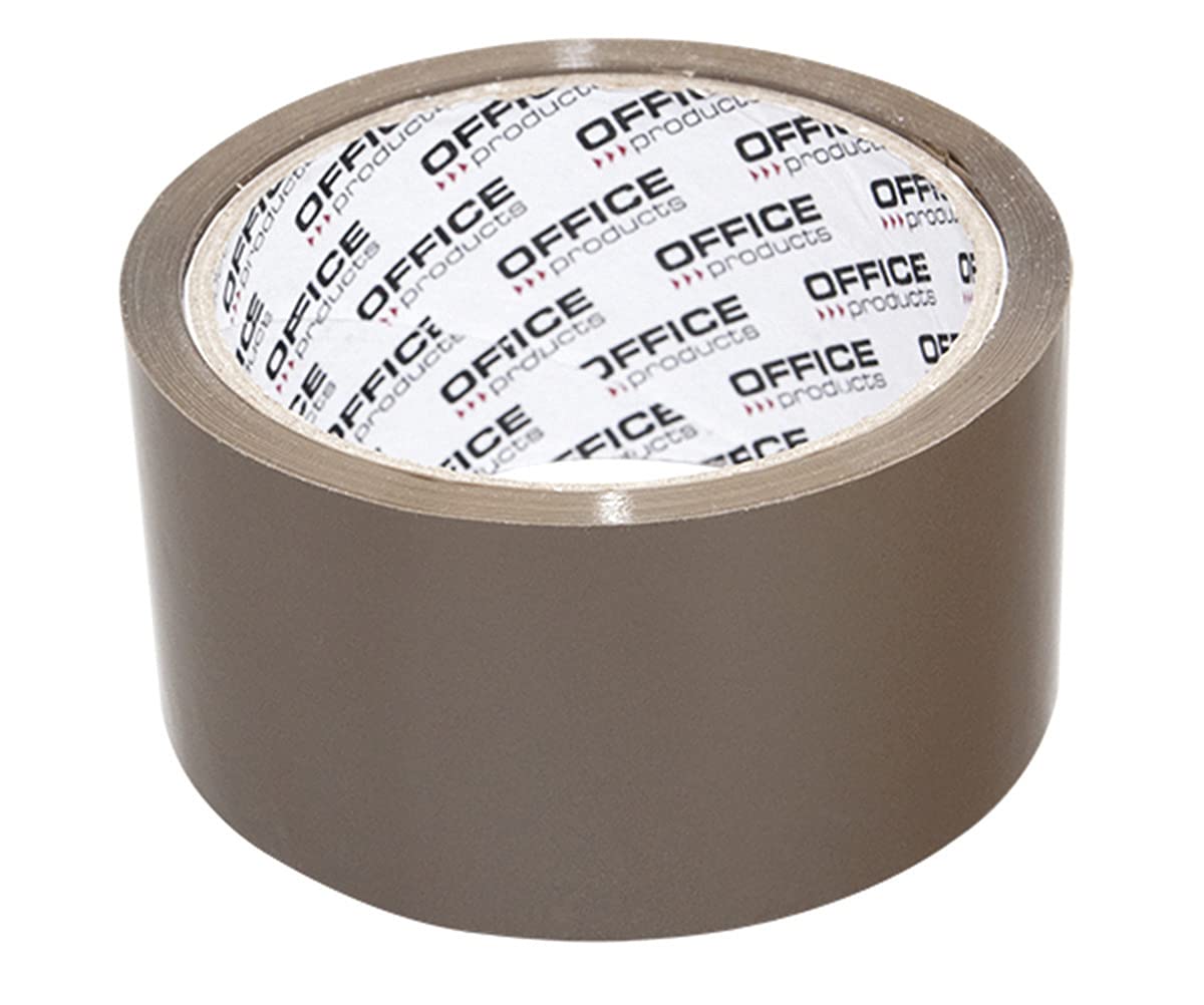OFFICE PRODUCTS Verpackungsklebeband / 6 Rollen/ 48mm x 46m / Braun/PP-Packband mit Acrylkleber/Verpackungsband Klebeband Paketklebeband 2
