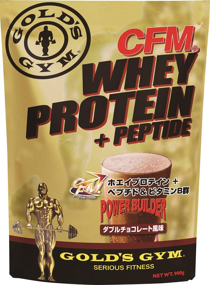 ゴールドジム(GOLD'S GYM) CFMホエイプロテイン ダブルチョコレート風味 900g商品画像