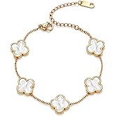 HighSpark Clover Bracelets for Women | Designer Four Leaf Bracelets for Women | Lovely Gift