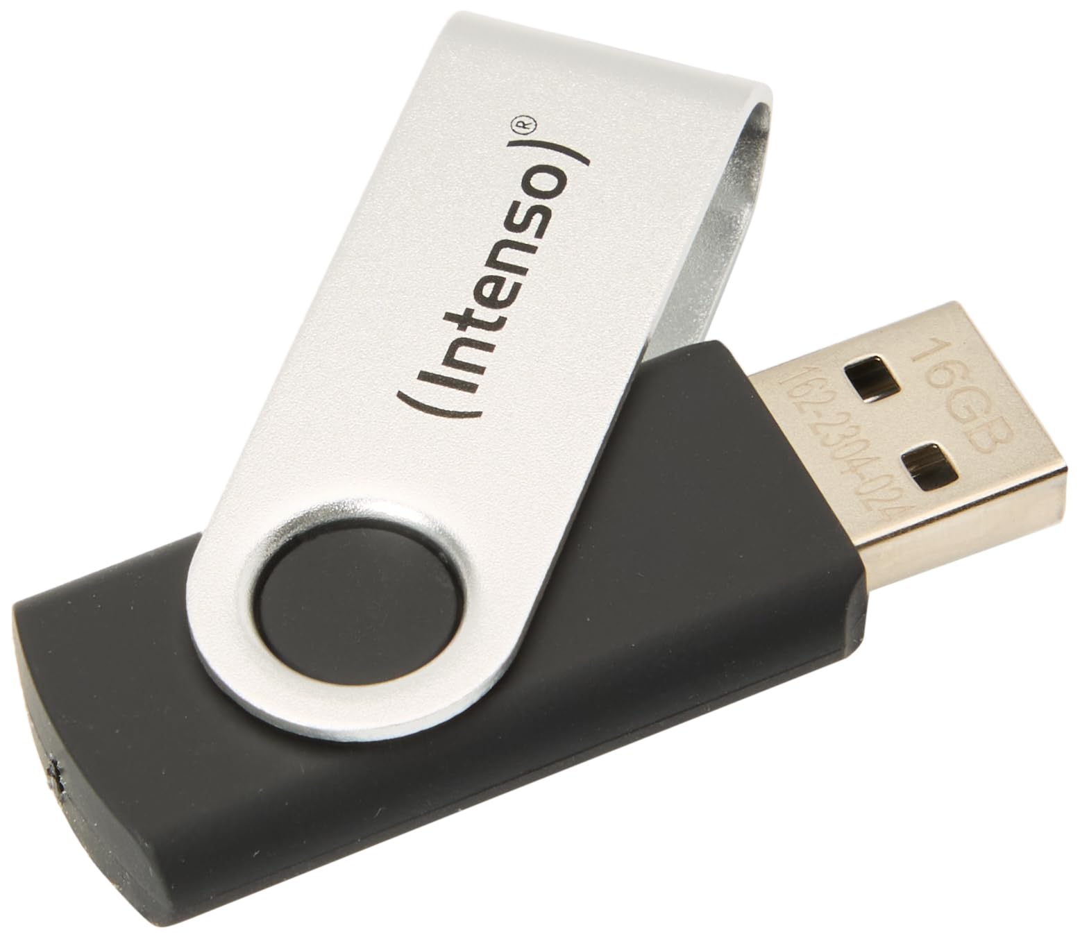 Intenso Basic Line - Flash Drive 16 GB - USB 2.0, Silver/Black