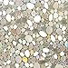 rabbitgoo Glass Window Film, Decorative Window Stickers, Privacy Window Clings, Static Cling Door Window Covering, Stained Glass Window Vinyl, Non Adhesive, Anti UV Pebble Pattern, 23.6 x 70.8 inches