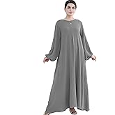 Jazvano Women Classic Abaya Dress Eid Prayer Clothes Dubai Women Robe Islamic Salah Muslim Robe Soft Jilbab