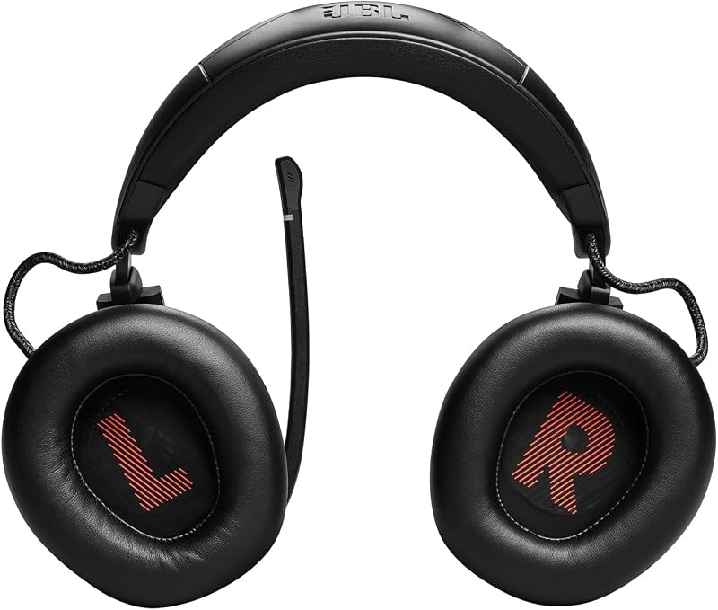 Quantum 910 Auriculares True Wireless Bluetooth, con cancelación de ruido adaptable, función gaming y carga, micrófono boom incorporado, negro