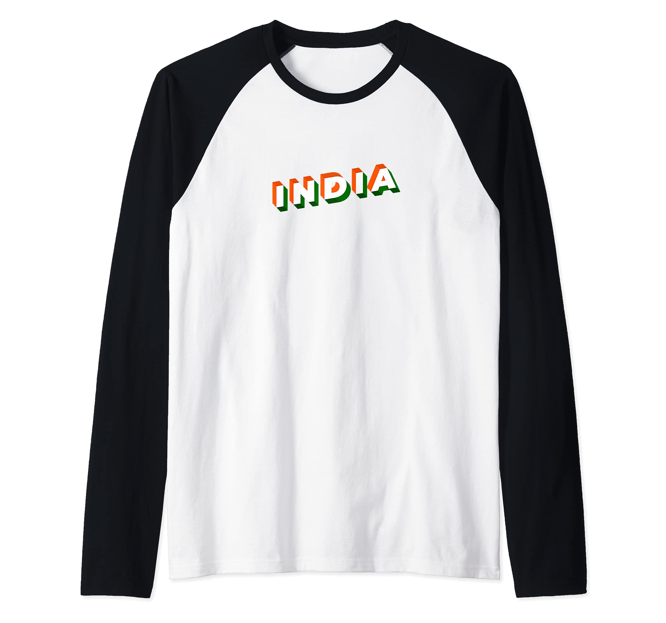 Flag India Raglan Baseball Tee