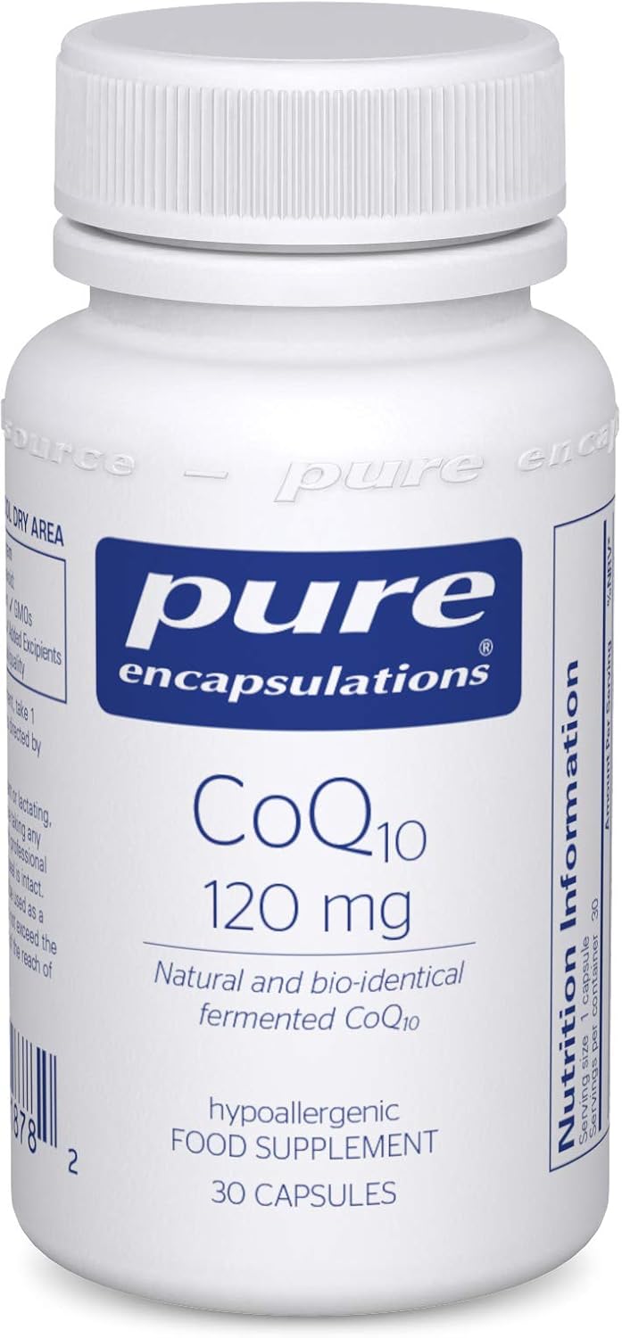 Pure Encapsulations - CoQ10 120mg - Coenzyme Q10 in its biologically Active Form - Boost Immune System - 30 Capsules
