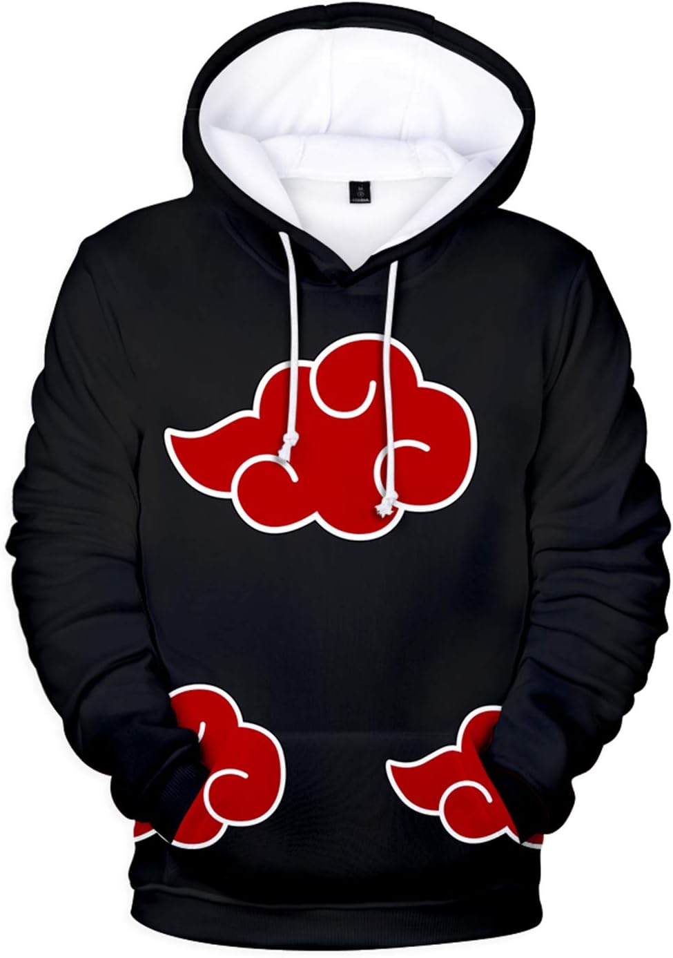 YIMIAO Unisex Anime Naruto Theme Long Sleeve Hoodie Couple Jumper Cosplay Costume Pullover Tops